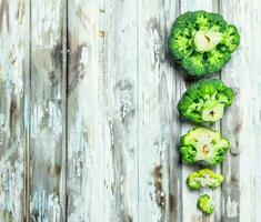 veel van vers broccoli. foto