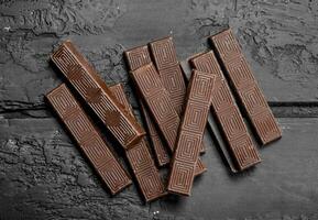 weinig chocola bars. foto