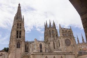 kathedraal van santa maria, burgos, castilla, spanje. foto