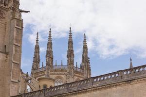 kathedraal van santa maria, burgos, castilla, spanje. foto