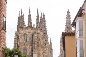 kathedraal van santa maria, burgos, castilla, spanje. foto