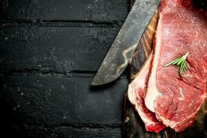 rauw rundvlees steaks. foto