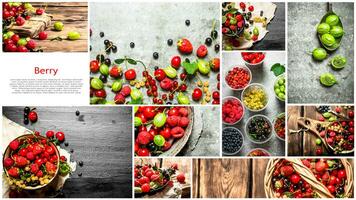 voedsel collage van BES . foto