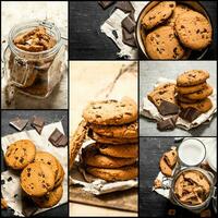 voedsel collage van koekjes. foto