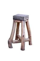 houten stoel geïsoleerd. foto