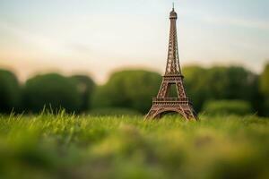 de eiffel toren is een iconisch mijlpaal van Parijs, Frankrijk foto