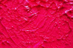 lippenstift smeren monster textuur. abstract kleurrijk roze verf borstel en slagen. - beeld foto