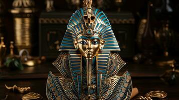 Egyptische god van rijkdom en voorspoed. luxueus oude Egypte concept. foto