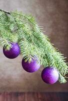 Kerstmis boom Afdeling met ornamenten foto
