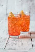 glas aperol spritz cocktail foto