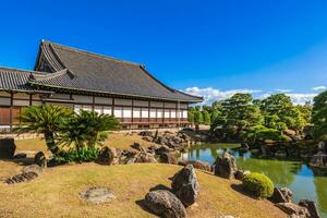 ninomaru paleis en tuin van nijo kasteel gelegen in kyoto, Japan foto