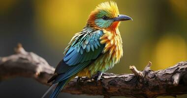 de schoonheid van bijzonder en wild vogelstand in hun natuurlijk leefgebied is een zicht naar zie. generatief ai foto