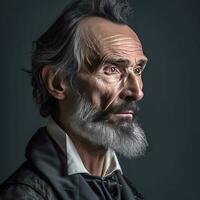 een portret van Abraham Lincoln generatief ai foto