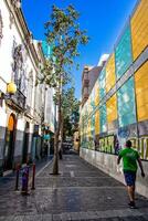 stedelijk landschap van de Spaans hoofdstad kanarie eiland las palmas oma canaria met straten en gebouwen foto