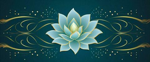 symbool Indisch meditatie mandala bloem foto