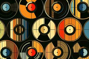 musical retro wijnoogst Vermelding vinyl foto