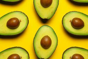 achtergrond gezond visie avocado fruit voedsel top tropisch vegetarisch zomer groen patroon foto