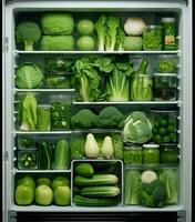 eetpatroon voedsel koelkast foto