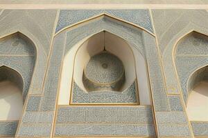 bouwkundig detail van een moskee gebouw. achtergrond. ai generatief pro foto