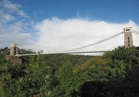 clifton hangbrug in bristol foto