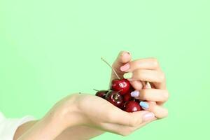 hand- met fruit foto