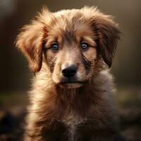 betoverend generatief ai ontworpen puppy foto