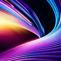 een kleurrijk abstract achtergrond met licht strepen. ai-gegenereerd foto