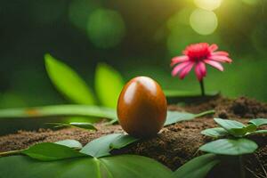 de Pasen ei is een symbool van wedergeboorte en opstanding. ai-gegenereerd foto