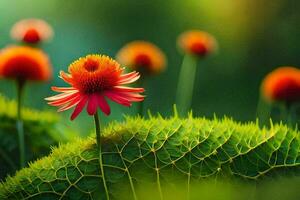 foto behang de bloem, natuur, groente, de bloem, de bloem, de bloem, de. ai-gegenereerd