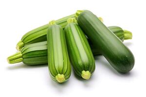 courgette fruit geïsoleerd Aan wit achtergrond ai gegenereerd foto