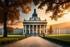 de Universiteit van lucca in Italië. ai-gegenereerd foto