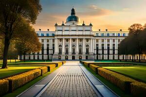 de Universiteit van Wrocaw, Polen. ai-gegenereerd foto