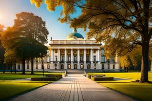 de Universiteit van wrocaw in Polen. ai-gegenereerd foto