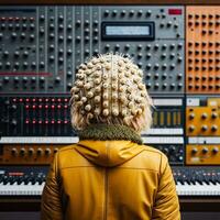 synth sirene een futuristische ode naar ai harmonie Super goed modulair synth generatief ai foto