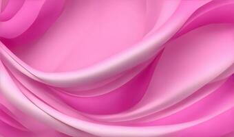 abstract roze kleur linten golvend achtergrond. ai generatief foto