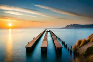 foto behang de lucht, zee, lucht, de zee, de lucht, de zee, de. ai-gegenereerd