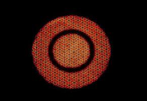 infraroodstralingstechnologie op keramisch patroon van gasfornuis foto