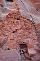 oude rood rots klif woningen in de buurt sedona foto