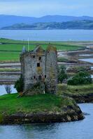 oud ruïnes van kasteel stalker in Schotland foto