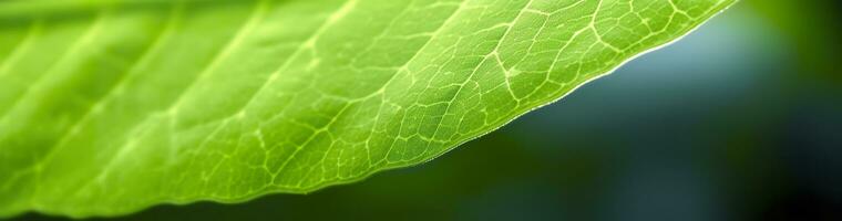 groen blad natuur achtergrond. ai gegenereerd foto