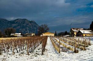 winter wonderland in savoie foto