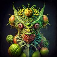 ai gegenereerd arcimboldo buitenaards wezen foto