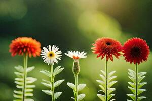 foto behang de zon, bloemen, de zon, de bloemen, de zon, de bloemen,. ai-gegenereerd