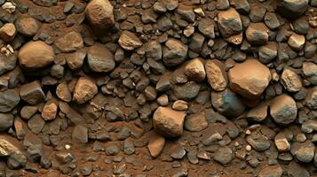 planeet Mars rots grond ai gegenereerd foto