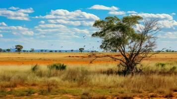 dieren in het wild uruguayaans savanne grasland ai gegenereerd foto