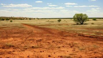 buitenshuis Oklahoma rood aarde ai gegenereerd foto