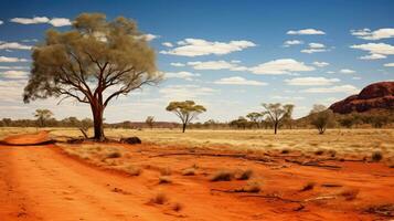 Australië Australisch binnenland afgelegen ai gegenereerd foto