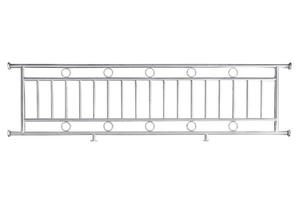 RVS balustrade geïsoleerd foto