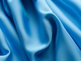 abstract blauw kleding stof achtergrond, structuur foto