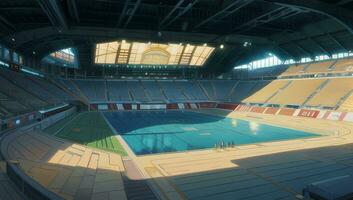 stadion sport- modern fantasie grafisch roman anime manga behang foto